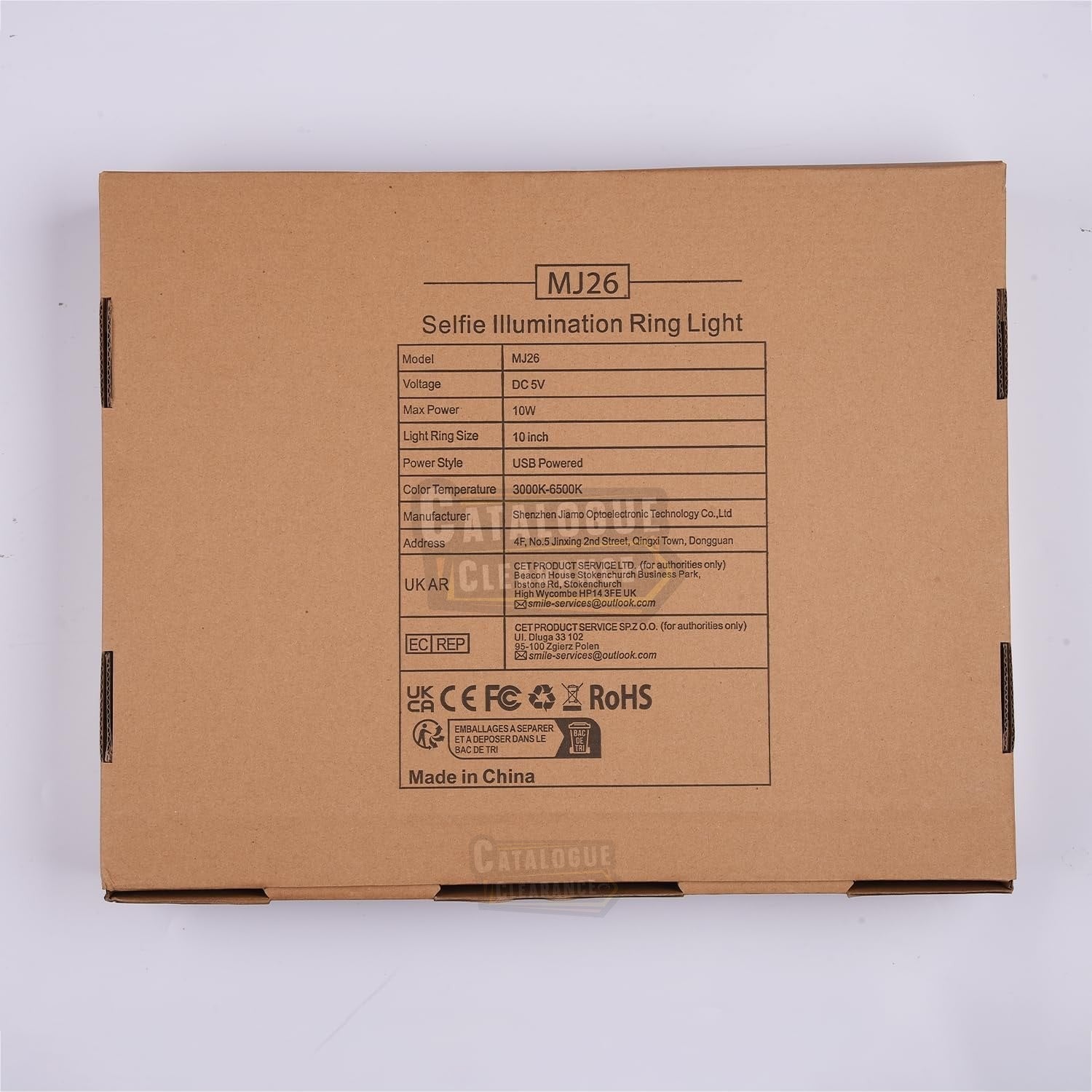 10" Ring Light with Tripod – Dimmable LED for Streaming & Makeup