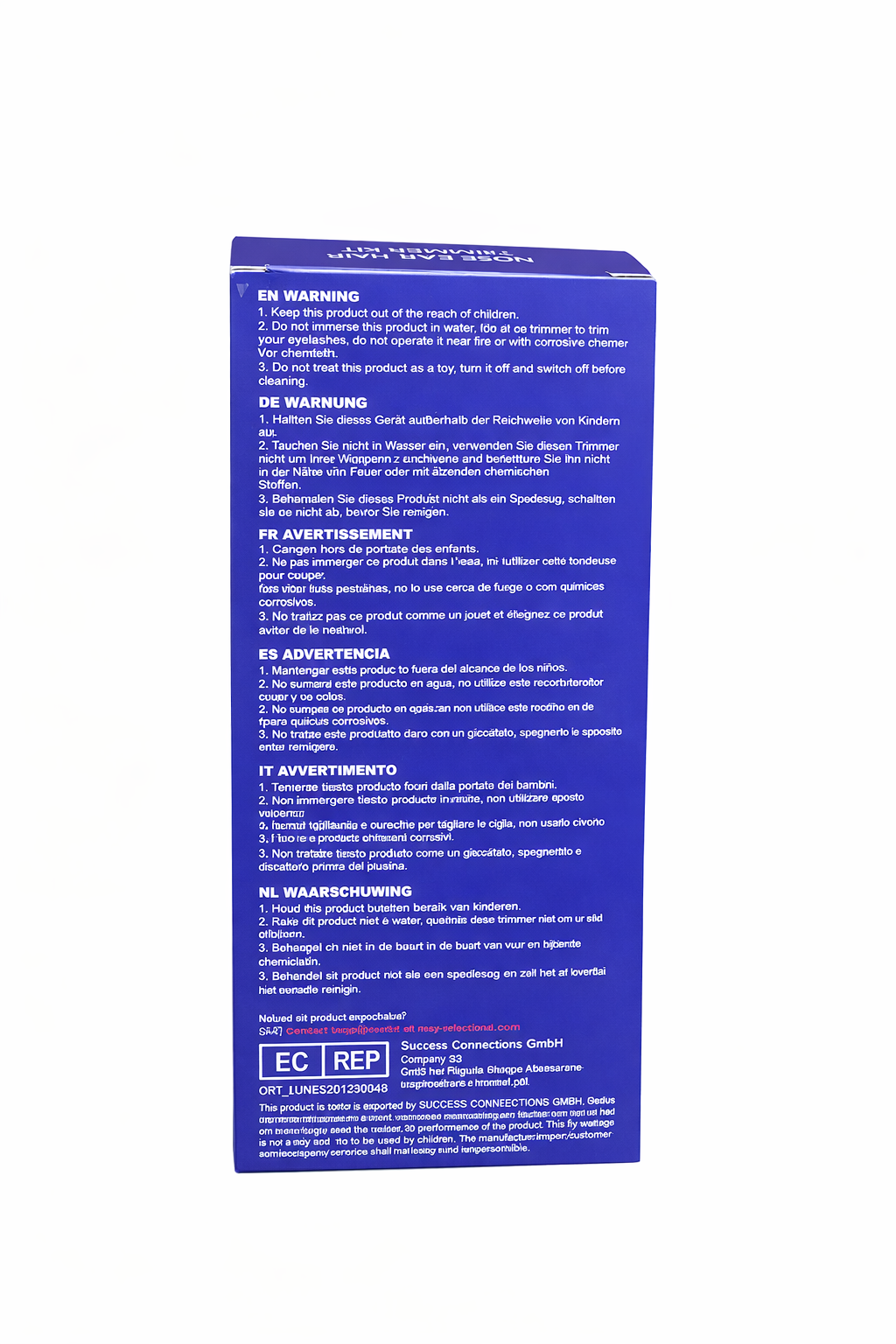 Rechargeable Nose & Ear Hair Trimmer Kit – 3 in 1 Grooming Tool