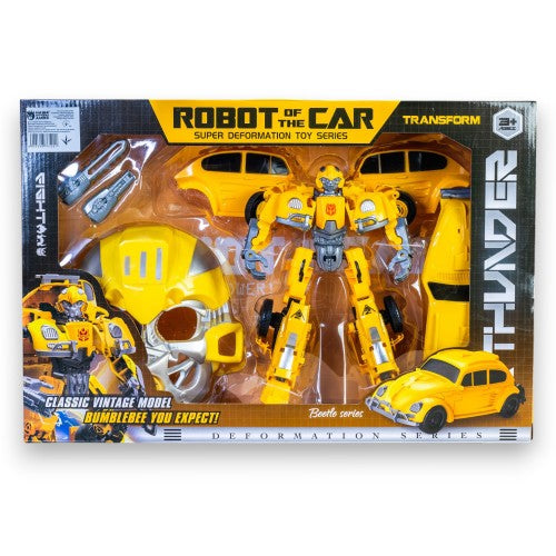 Thunder Robot Car – Transforming Super Deformation Toy (Bumblebee Style)