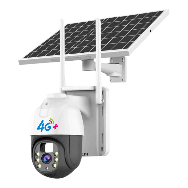 Solar-Powered 4K UHD Security Camera β Dual-Angle with 4G/WiFi