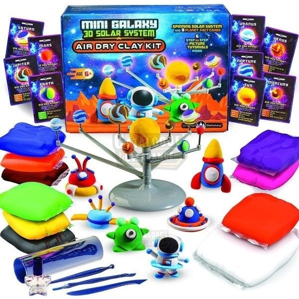 Original Stationery Mini Galaxy 3D Solar System Air Dry Clay Kit with All the Clay Colors You Need