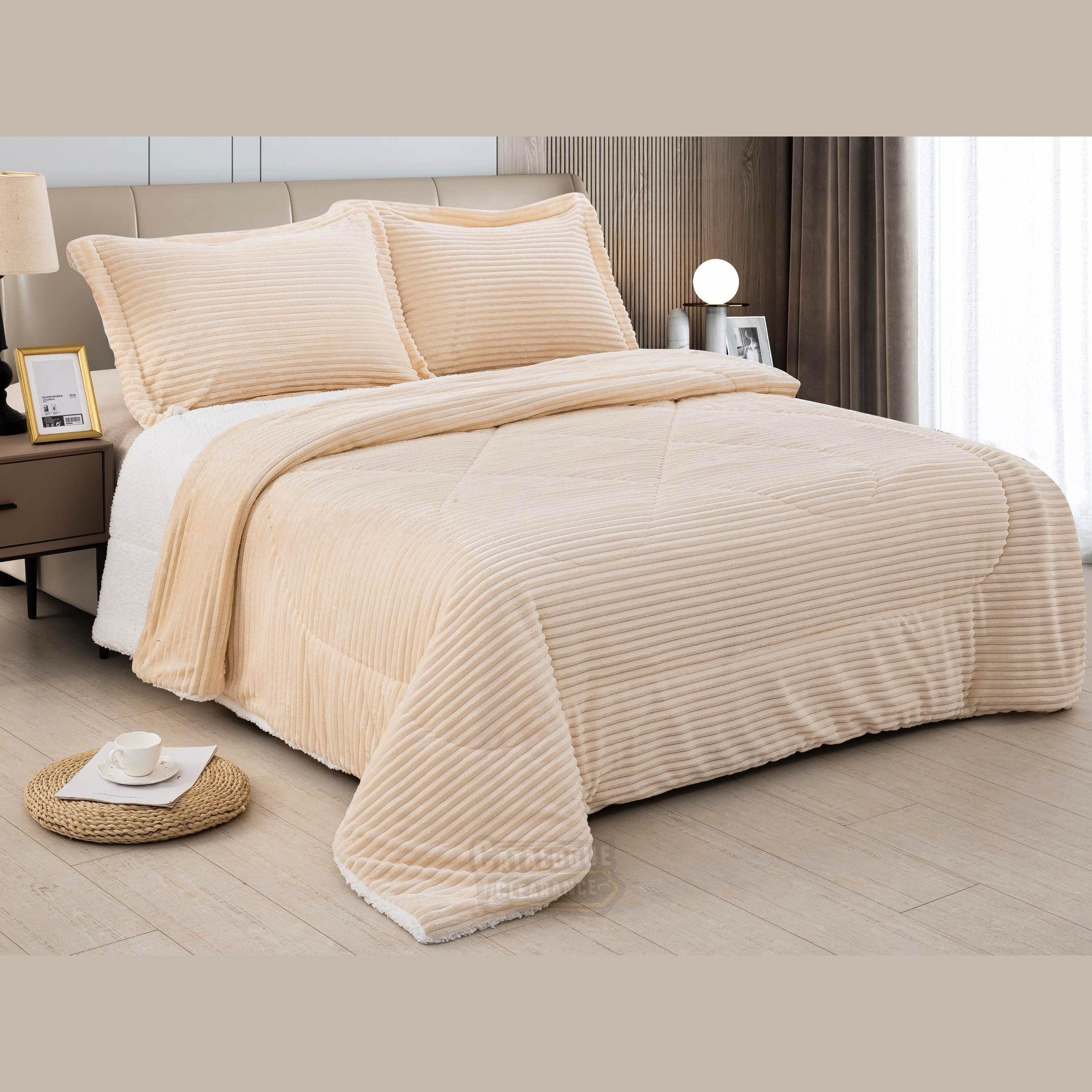 3PCS Luxurious Quilted Bedspread