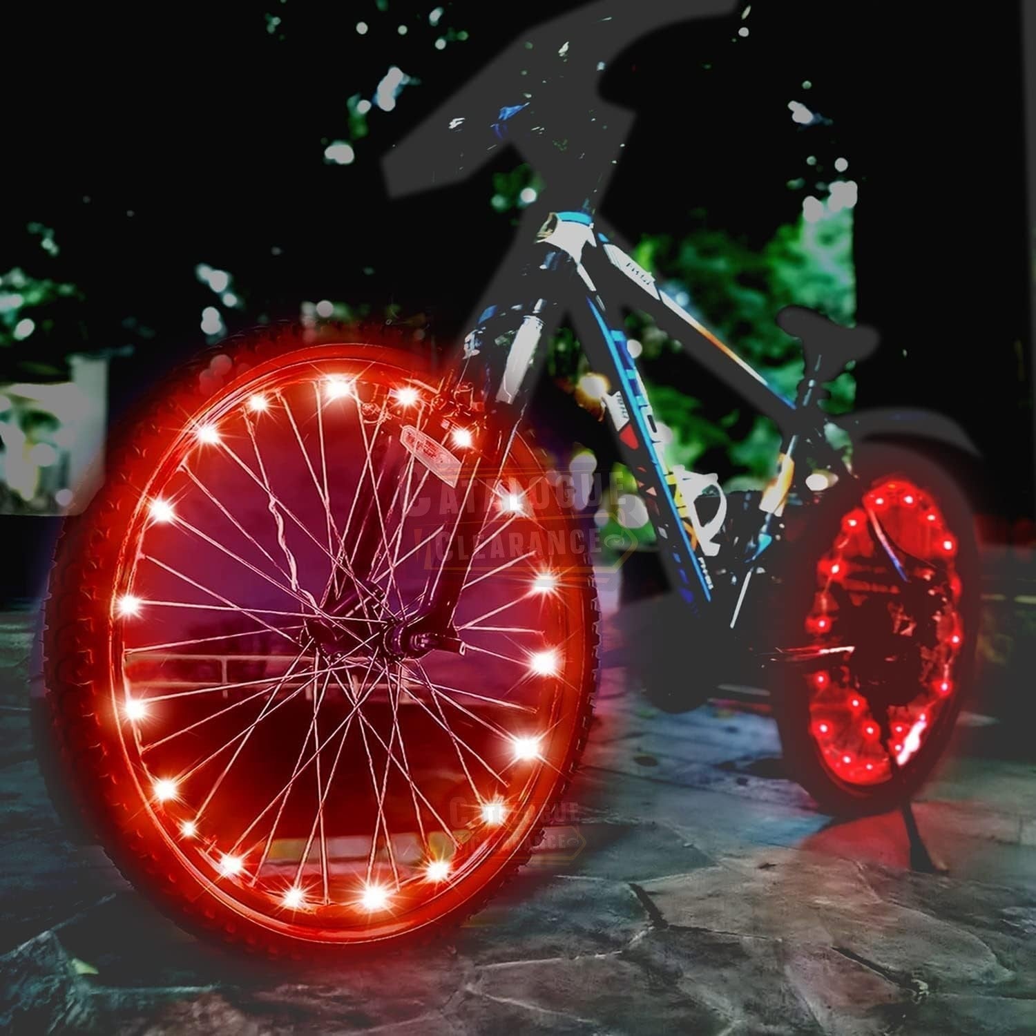 Bike Wheel Light, IP65 Waterproof, 3 Lighting Modes, Easy to Install