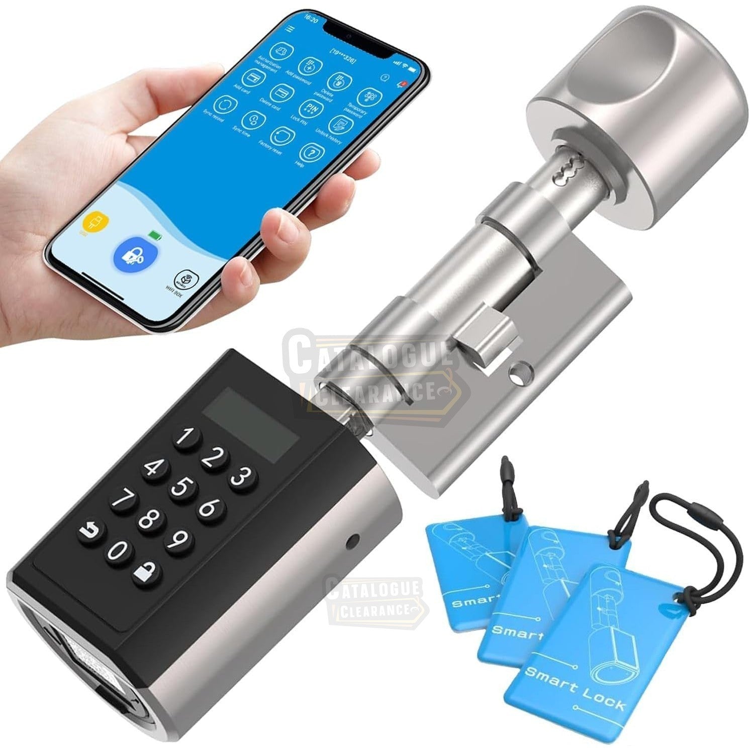 WELOCK PCB51 Smart Wi-Fi Door Lock – Keypad, RFID, Bluetooth & App Control, Waterproof