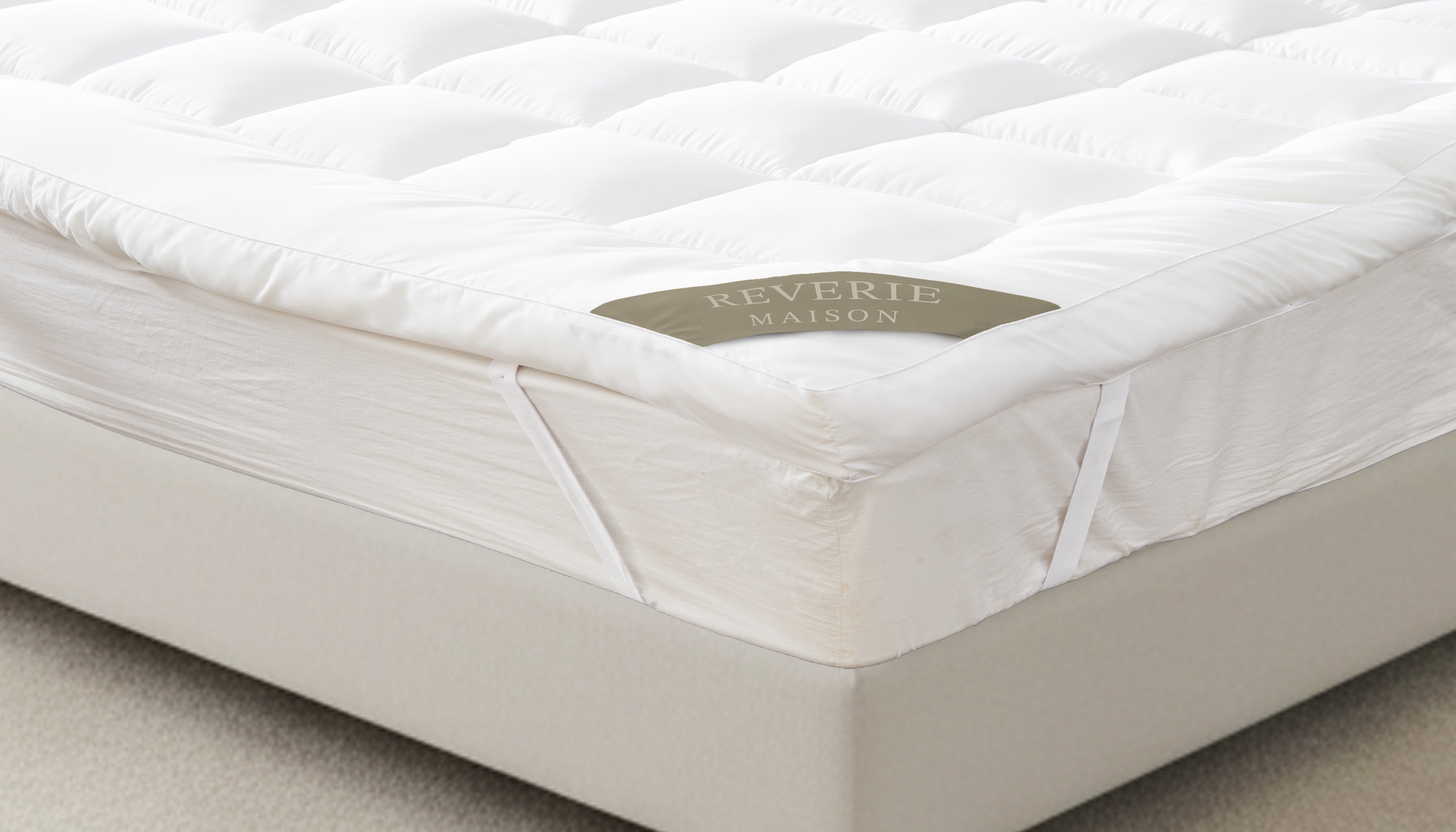 Reverie Maison Microfibre Mattress Topper – Soft Comfort Support