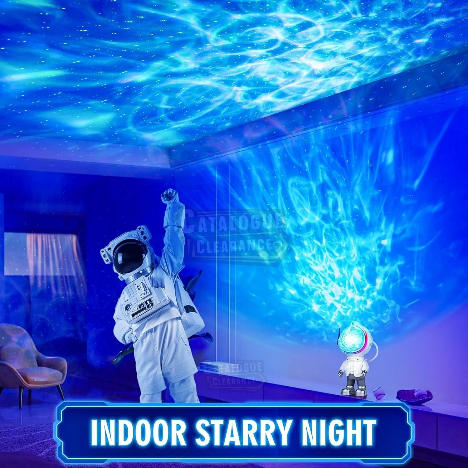 Astronaut Galaxy Projector LED Starry Night Lamp
