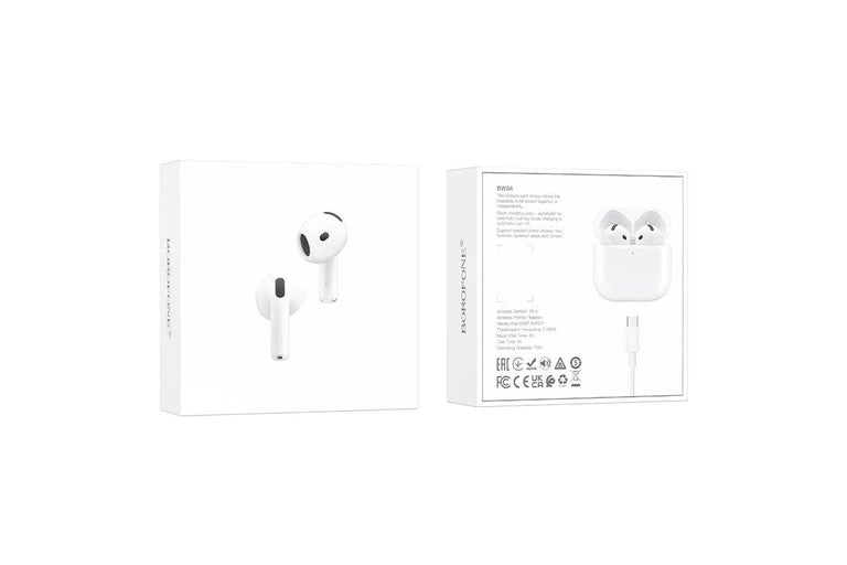 Borofone BW94 TWS True Wireless Bluetooth Earbuds – Stereo Headphones with Microphone, Ideal for Sports & Everyday Use