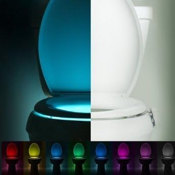 LightBowl Motion Activated Toilet Bowl Nightlight 8 Vibrant Colors