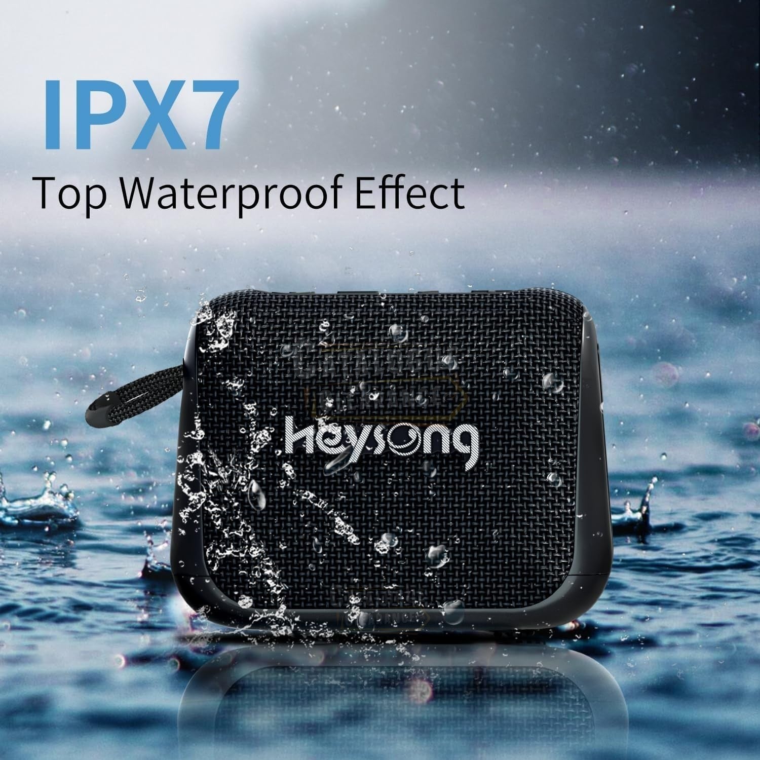 HEYSONG IPX7 Waterproof Bluetooth Speaker, 24-Hour Playtime