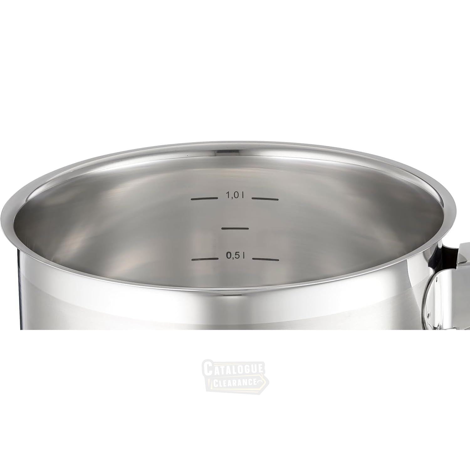 ROSLE Charm 16cm Stainless Steel Saucepan – Induction & Dishwasher Safe, Non-Stick Coated Interior