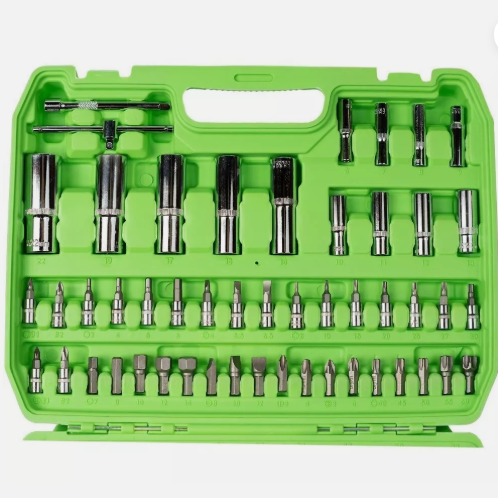 DSD TOOLS 108pc 1/4" & 1/2" Dr Metric Socket Set With Ratchets & Bits DS1033