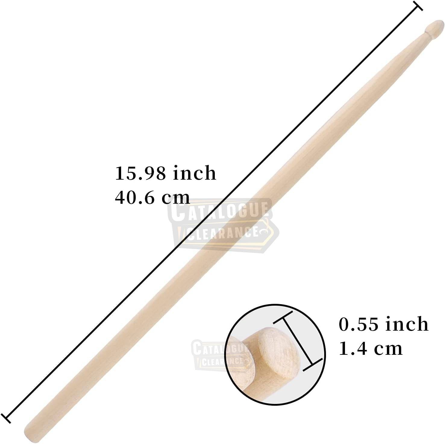 Aopoy 2 Pairs 5A Maple Drumsticks for Beginners and Kids