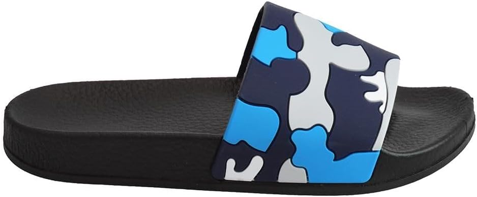 Kids Boys Summer Pool Sliders β Soft EVA Non-Slip Slippers β Beach, Shower & Indoor/Outdoor Sandals