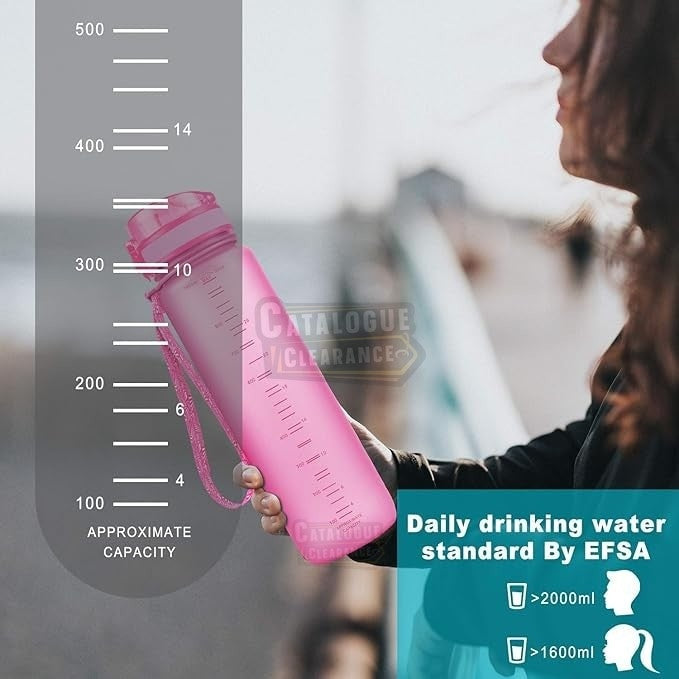 Baomy Sports Water Bottle 750ml, Adults/Kids Water Bottle with Filter