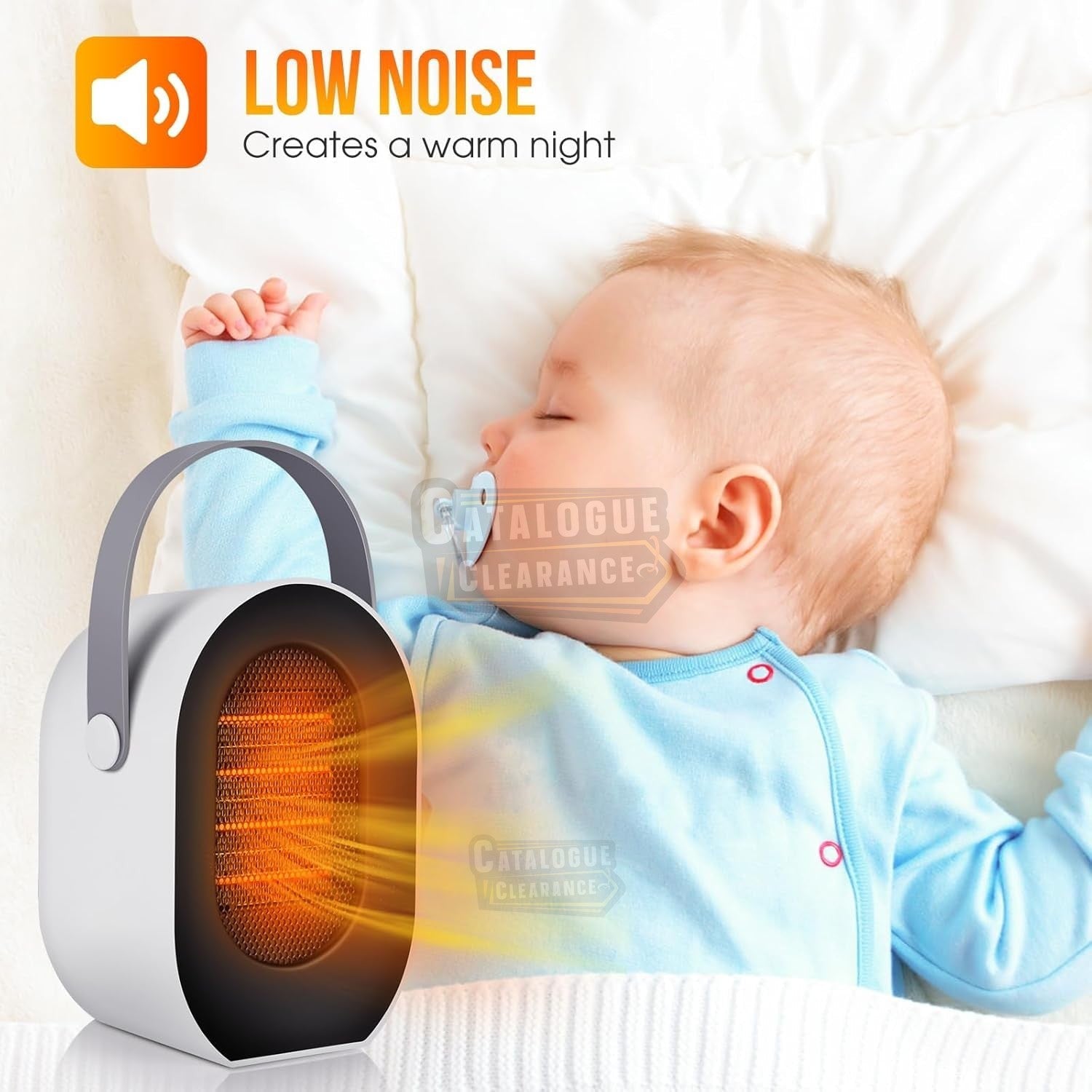 1200W/600W Portable Electric Fan Heater – Energy-Efficient & Safe