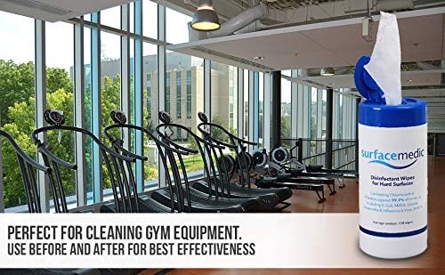 12x SurfaceMedic Antibacterial Disinfectant Wipes – 100 Alcohol Cleaning Wipes for Hard Surfaces & Equipment