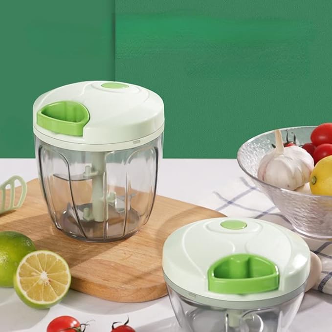 900ML Manual Garlic Grinder Onion Chopper Food Processor Veggie Cutter Bonaappetit