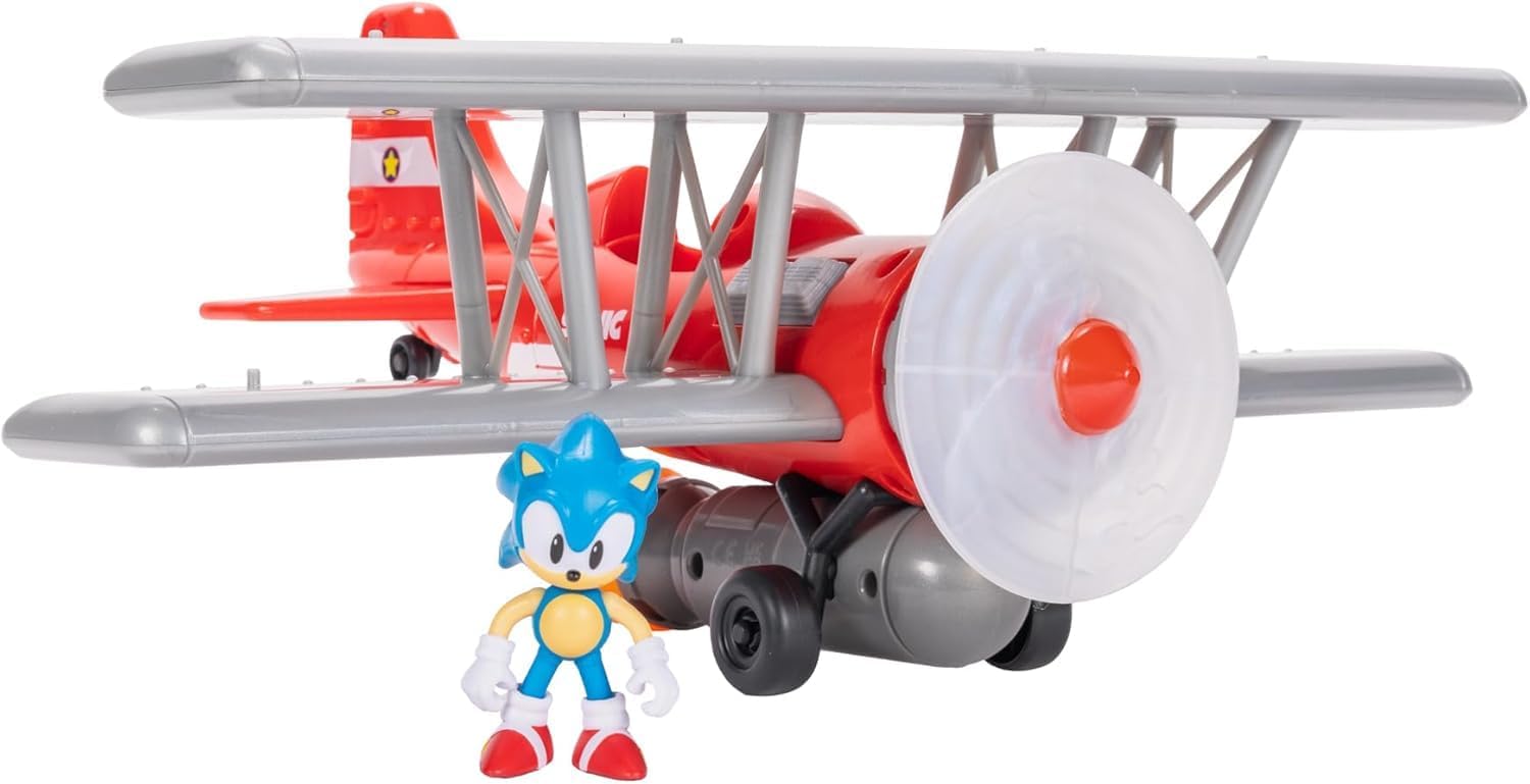 Sonic The Hedgehog Tornado Biplane Playset by JAKKS Pacific