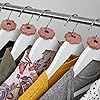 LAVODIA Cedar Wood Moth Repellent Rings – 30-Pack Natural Closet Fresheners for Hangers, Protects Clothes from Moths and Odours