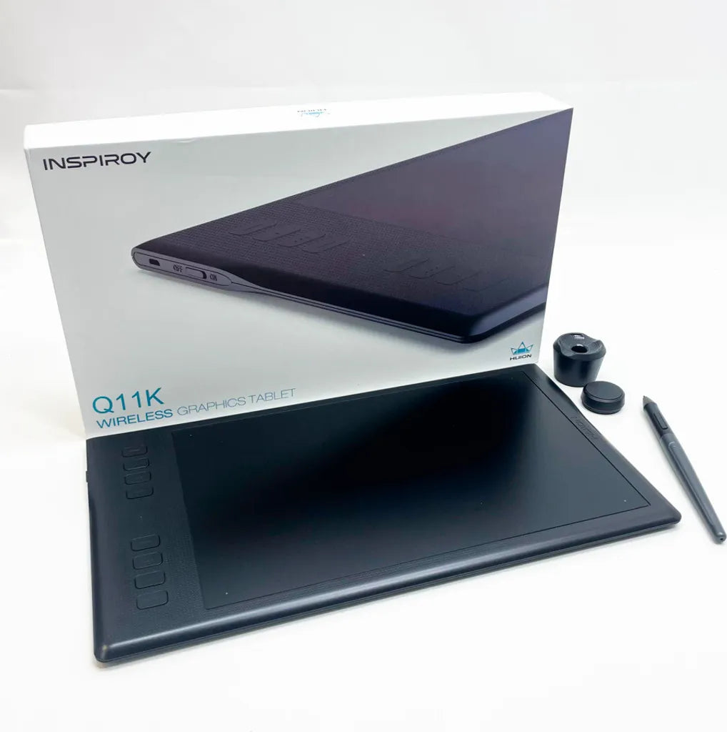 Huion Inspiroy Q11K Wireless Graphics Drawing Tablet – Pen & Accessories Included
