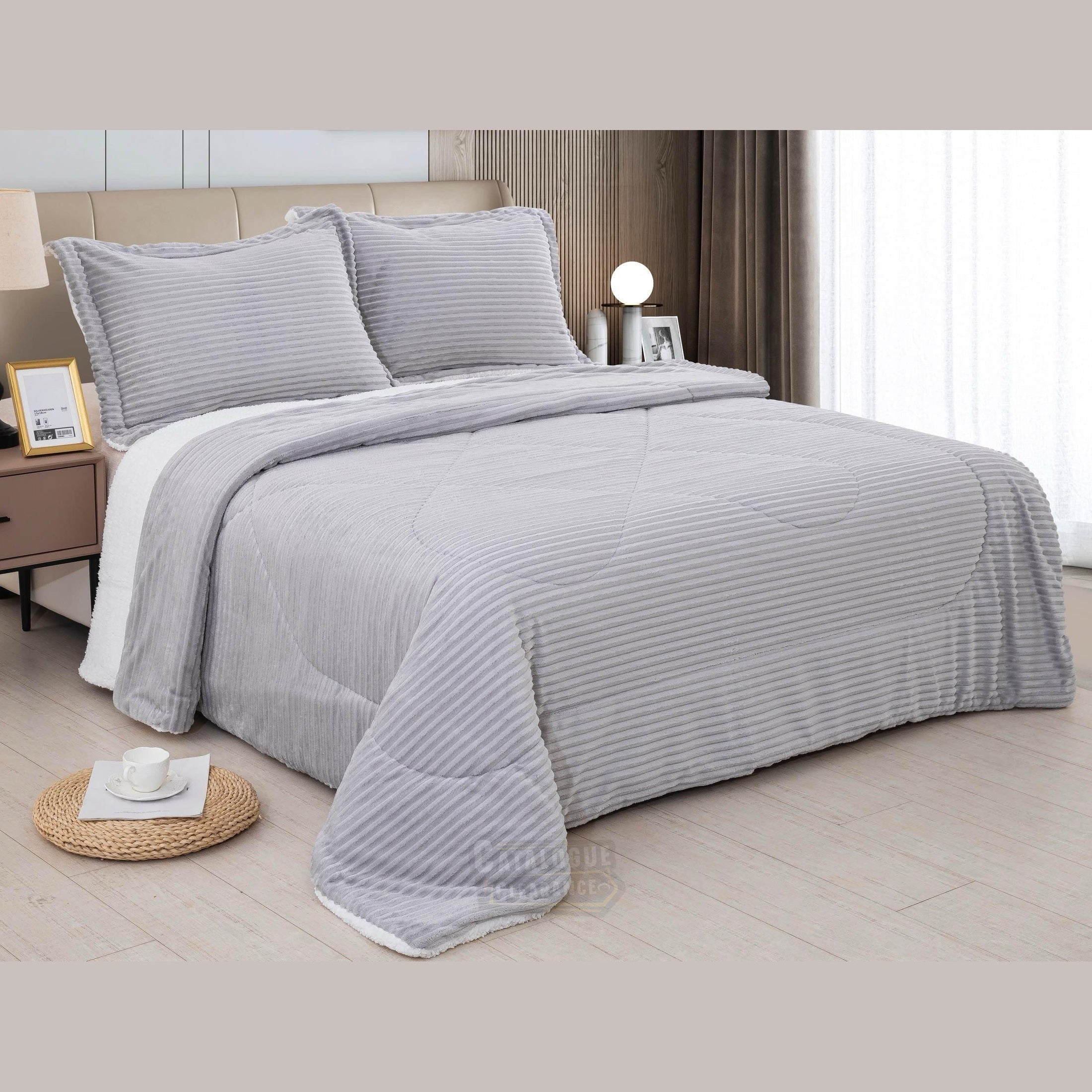 3PCS Luxurious Quilted Bedspread