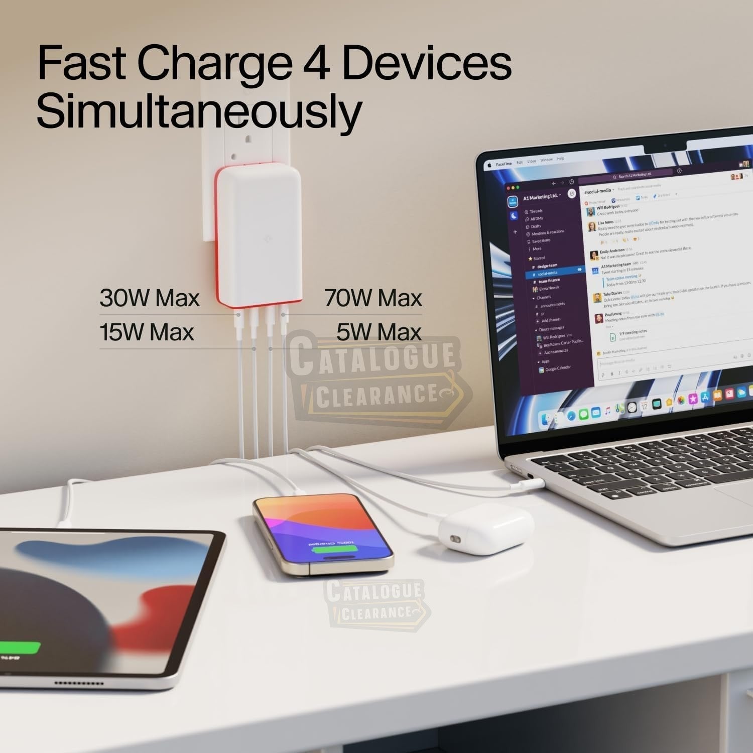 PlugBug 120W USB-C Wall Charger by Twelve South – 4-Port Fast Charger