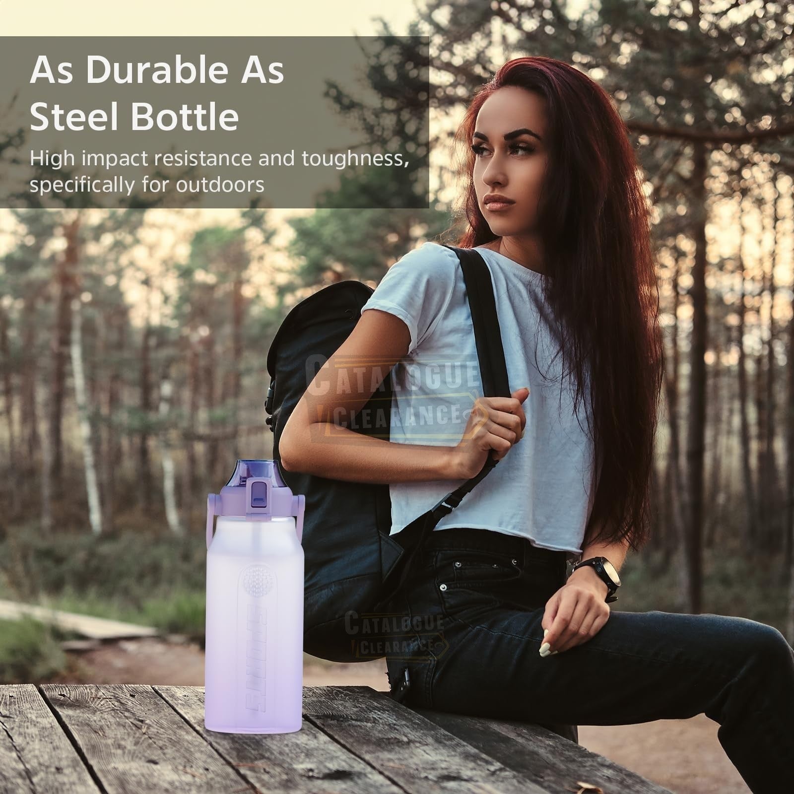 Free Breath 2L Sports Water Bottle – BPA-Free Tritan, Leakproof with Straw, Perfect for Gym & Outdoor Activities