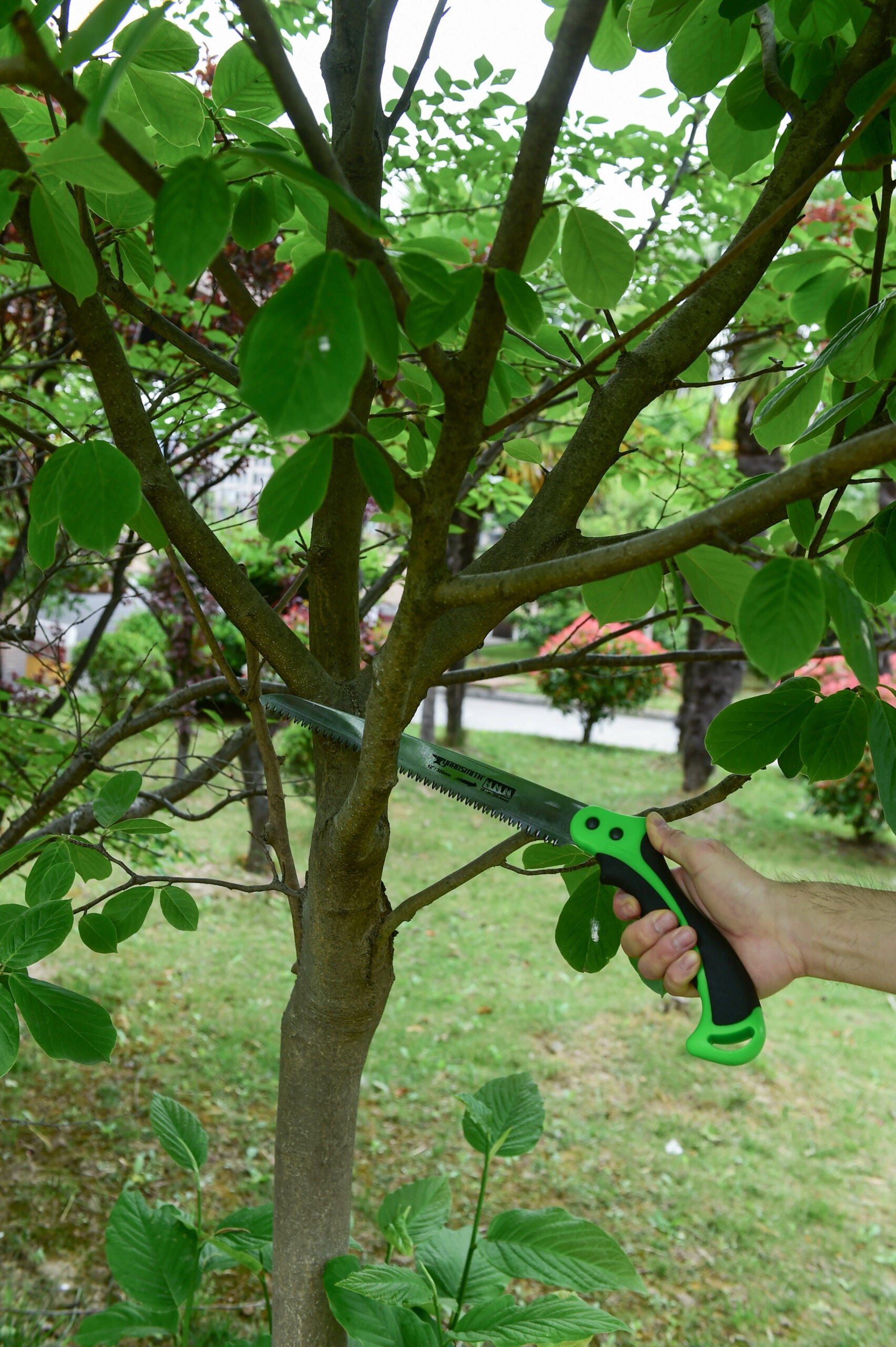 Steel Pruning Saw with Holster – SK5 Blade Garden Hand Saw with Ergonomic Handle