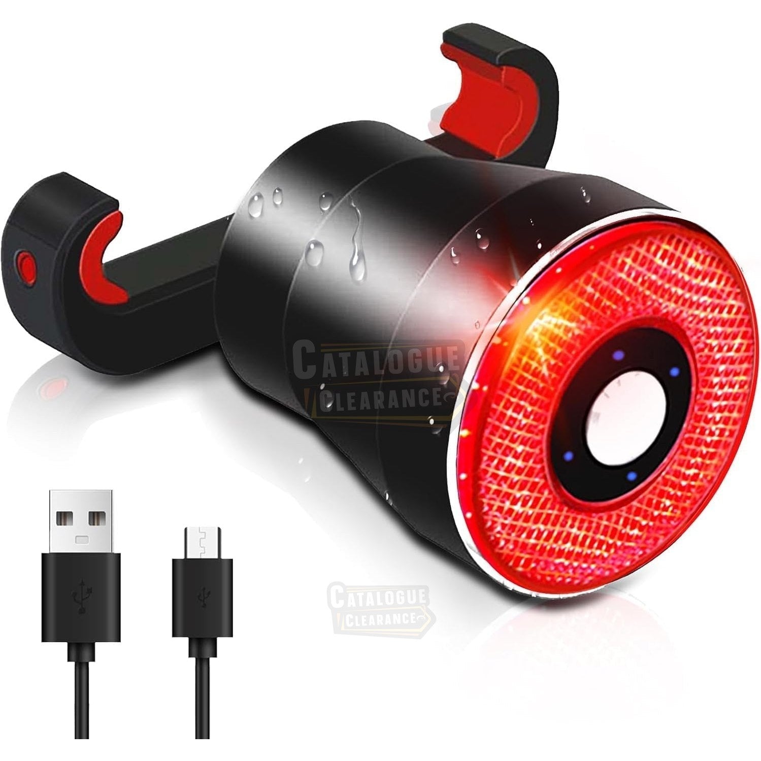 EBUYFIRE USB Rechargeable Smart Bike Tail Light with Brake Sensing, High-Intensity LED