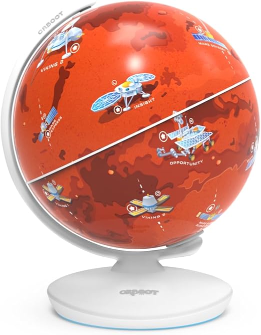 PlayShifu Interactive Science Kit - Orboot Mars (Globe + App) Explore Planet Mars