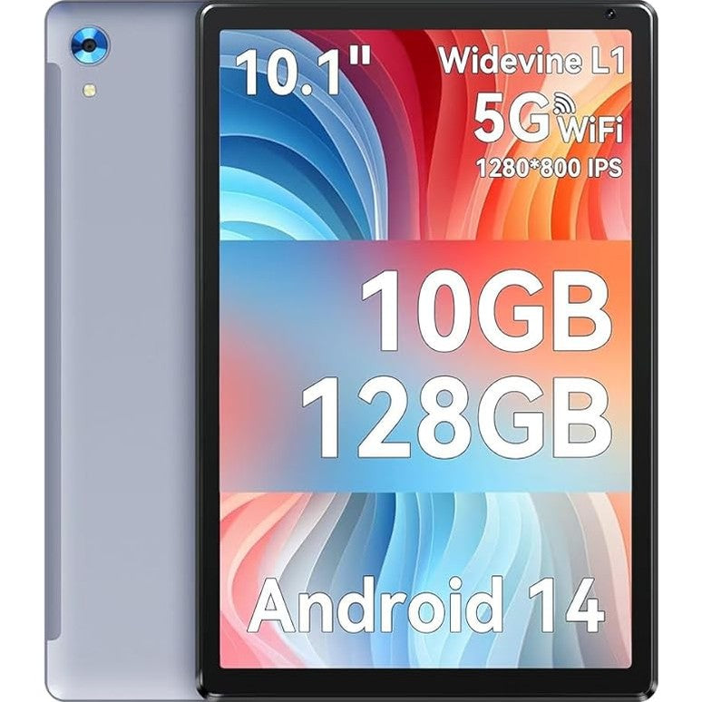 OC101 Android 13 Tablet, 8GB RAM 128GB ROM, 10.1 inch IPS HD Display A55