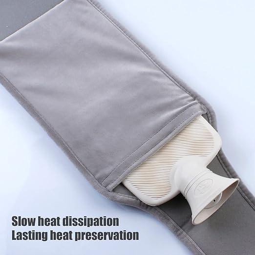 Plush Hot Water Bottle Waist Belt Cover – Adjustable Warm Waist Wrap for Men & Women