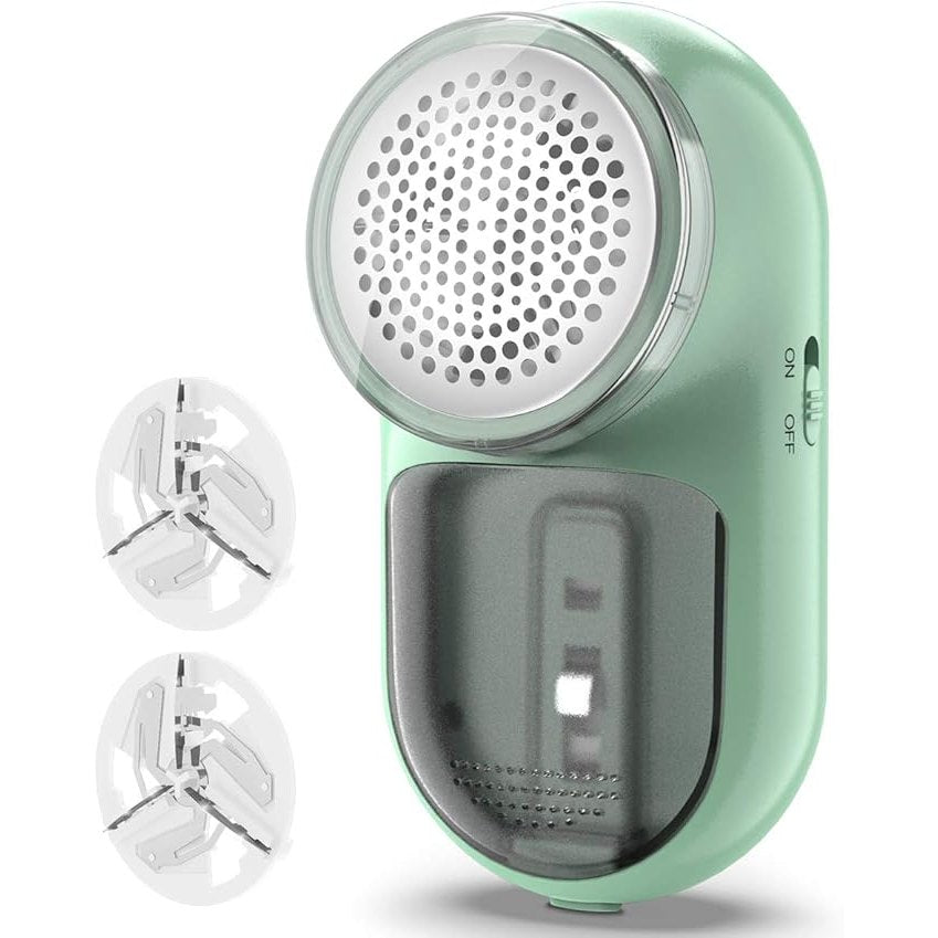 Fabric Shaver, Homeasy Lint Remover 2 in 1 Electric Lint Shaver Manual Lint Brush Sweater Defuzzer Bobble Remover for Clothes Quick and Effective Removal of Animal Hair and lint with 3 Blade Included