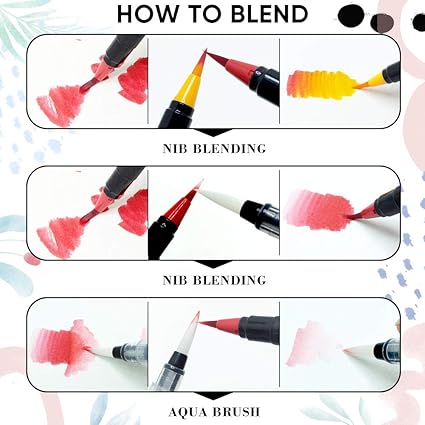 20-Colour Watercolour Brush Pen Set – Soft Flexible Tips for Journals, Art & Calligraphy