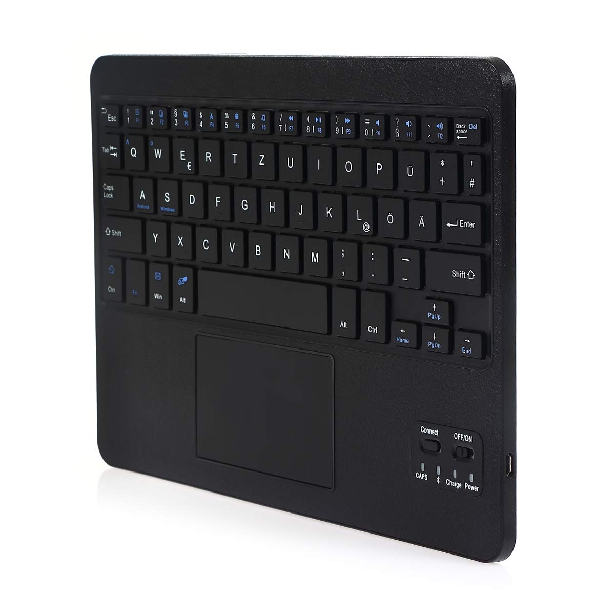 Bluetooth Wireless Keyboard with Touchpad – German QWERTZ Layout