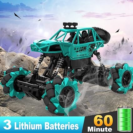 4DRC RC Car,Alloy Drift RC Car for Kids,360° Rotating 4WD 2.4Ghz Gesture Sensor Control Monster Truck for Kids