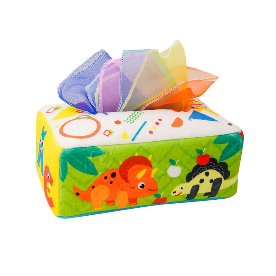 BABY TISSUE BOX - Soft Sensory Toy - Usable for 0months+