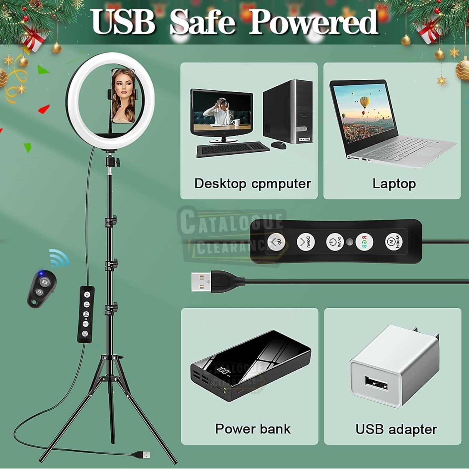 10" Ring Light with Tripod – Dimmable LED for Streaming & Makeup