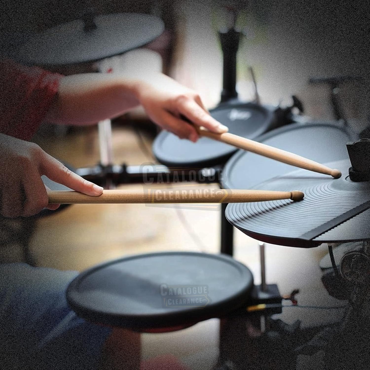 Aopoy 2 Pairs 5A Maple Drumsticks for Beginners and Kids