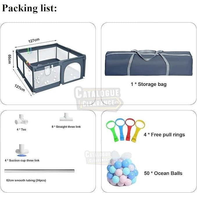 Breathable Anti-Collision Baby Playpen