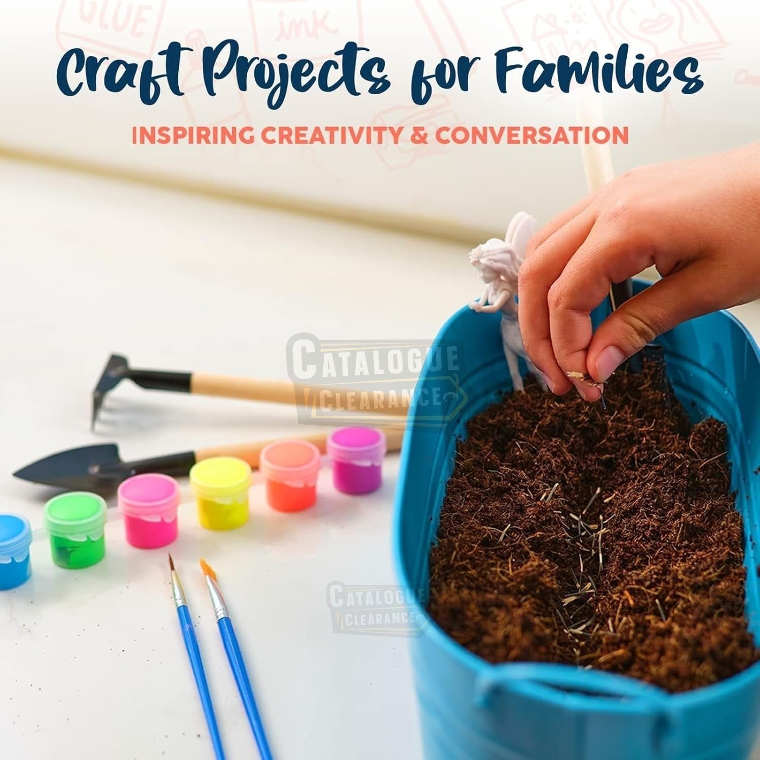 Bryte Light Up Unicorn Terrarium Kit for Kids - Grow Plant, Castle, Paint Set