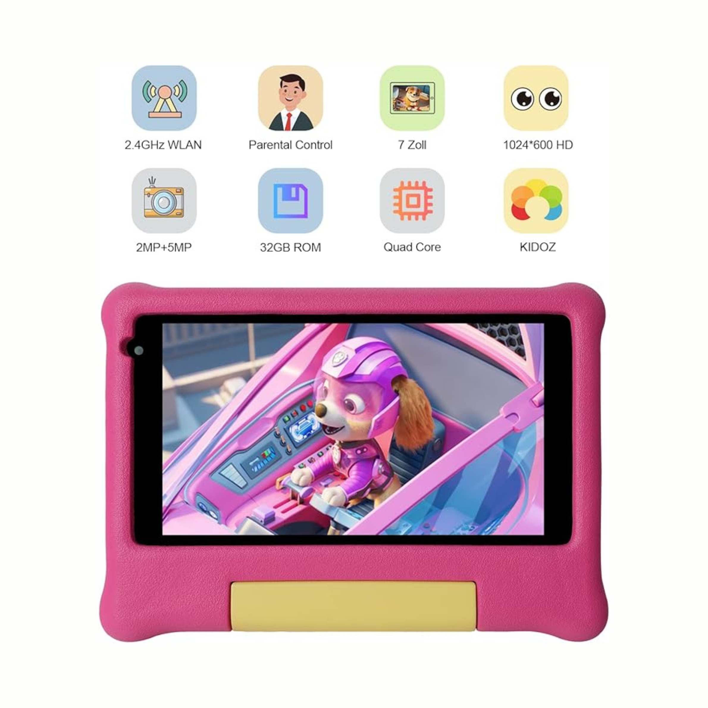 7-Inch Children’s Tablet – Kids Learning Tablet with Apps & Parental Controls