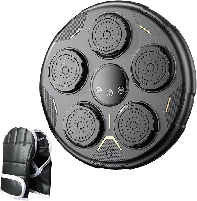 Smart Boxing Reaction Training Machine with Lights & Music – Interactive Wall-Mounted Fitness Game for Kids & Adults
