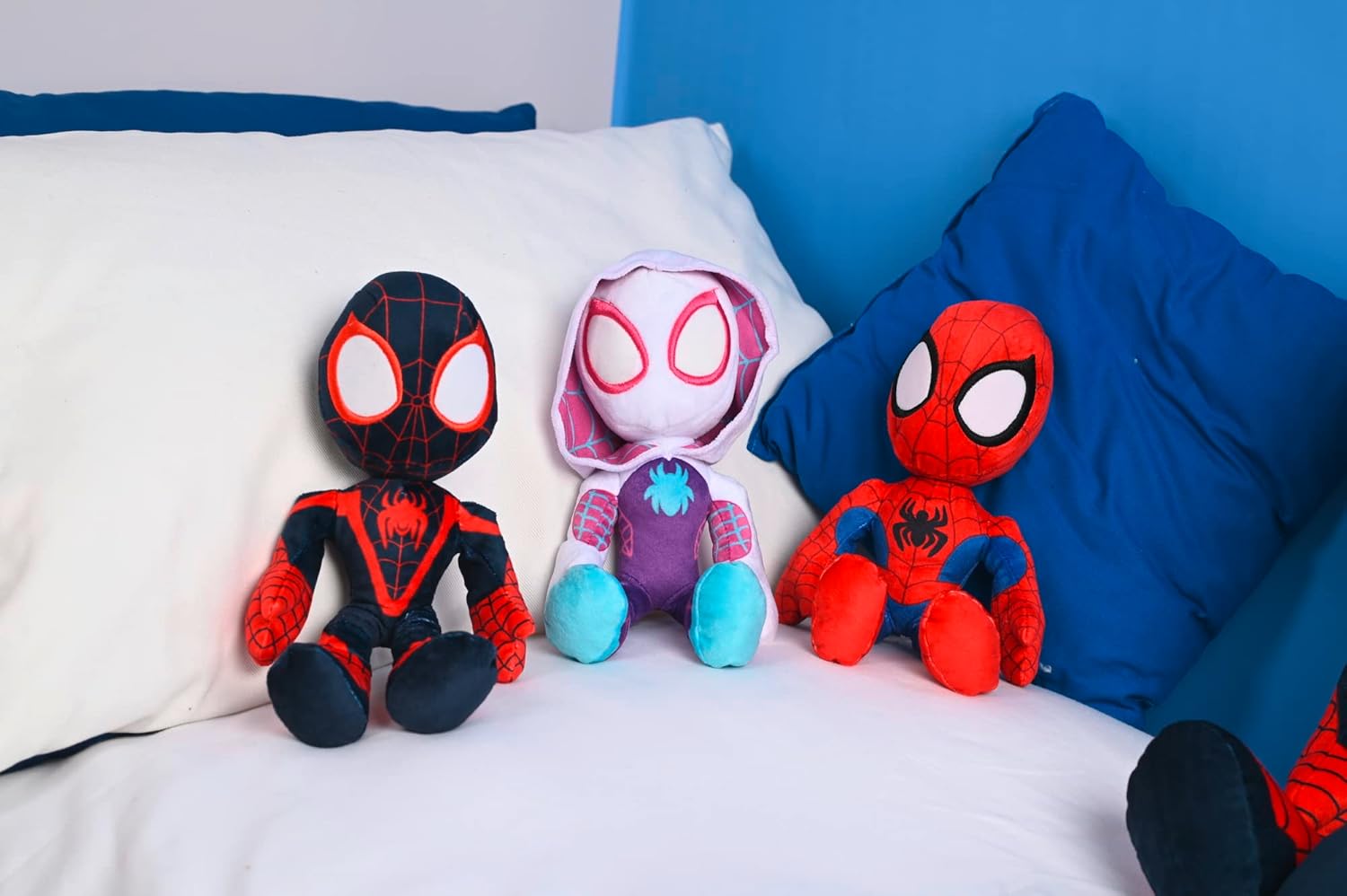 Ghost Spider (Spider-Verse) 25cm Soft Plush Toy – Glow-in-the-Dark Eyes – Kids Character Teddy