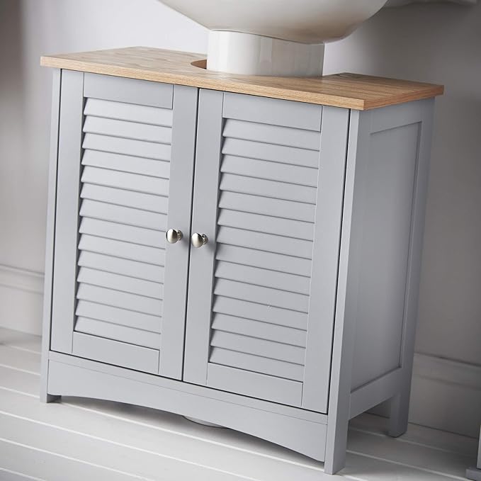 CARME Atlanta 3-Piece Bathroom Furniture Set – Freestanding Under-Sink Cabinet, Wall-Mounted