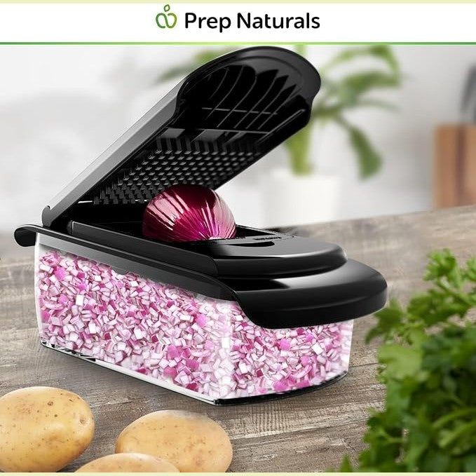 Manual Vegetable Chopper & Cutter – Onion Dicer, Potato Chipper & Cheese Grater