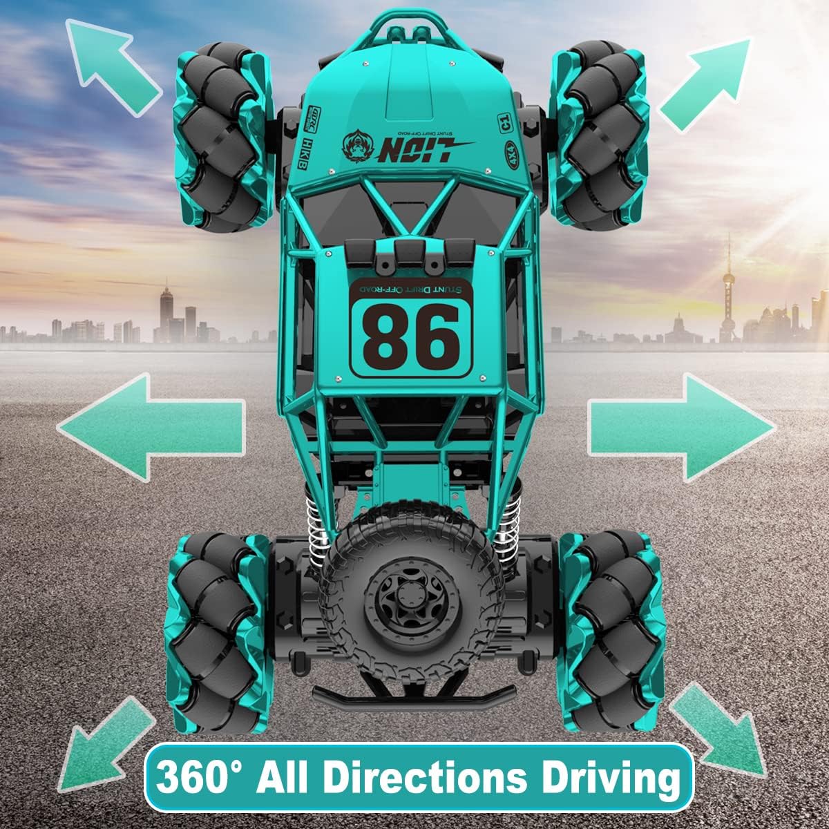 4DRC RC Car,Alloy Drift RC Car for Kids,360° Rotating 4WD 2.4Ghz Gesture Sensor Control Monster Truck for Kids