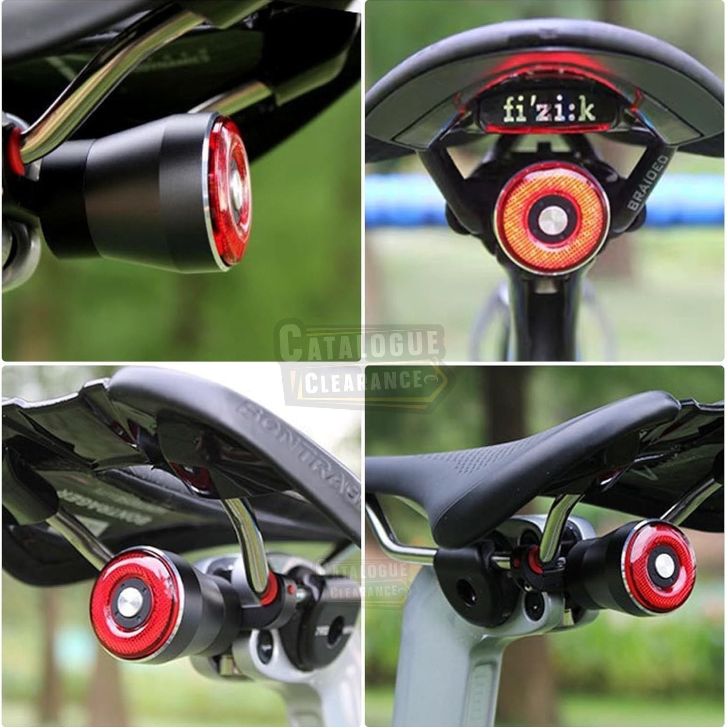 EBUYFIRE USB Rechargeable Smart Bike Tail Light with Brake Sensing, High-Intensity LED