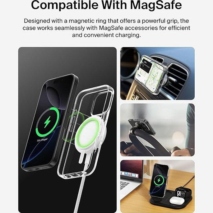 Belkin SheerForce iPhone 16 Pro Case, MagSafe Compatible Phone Case