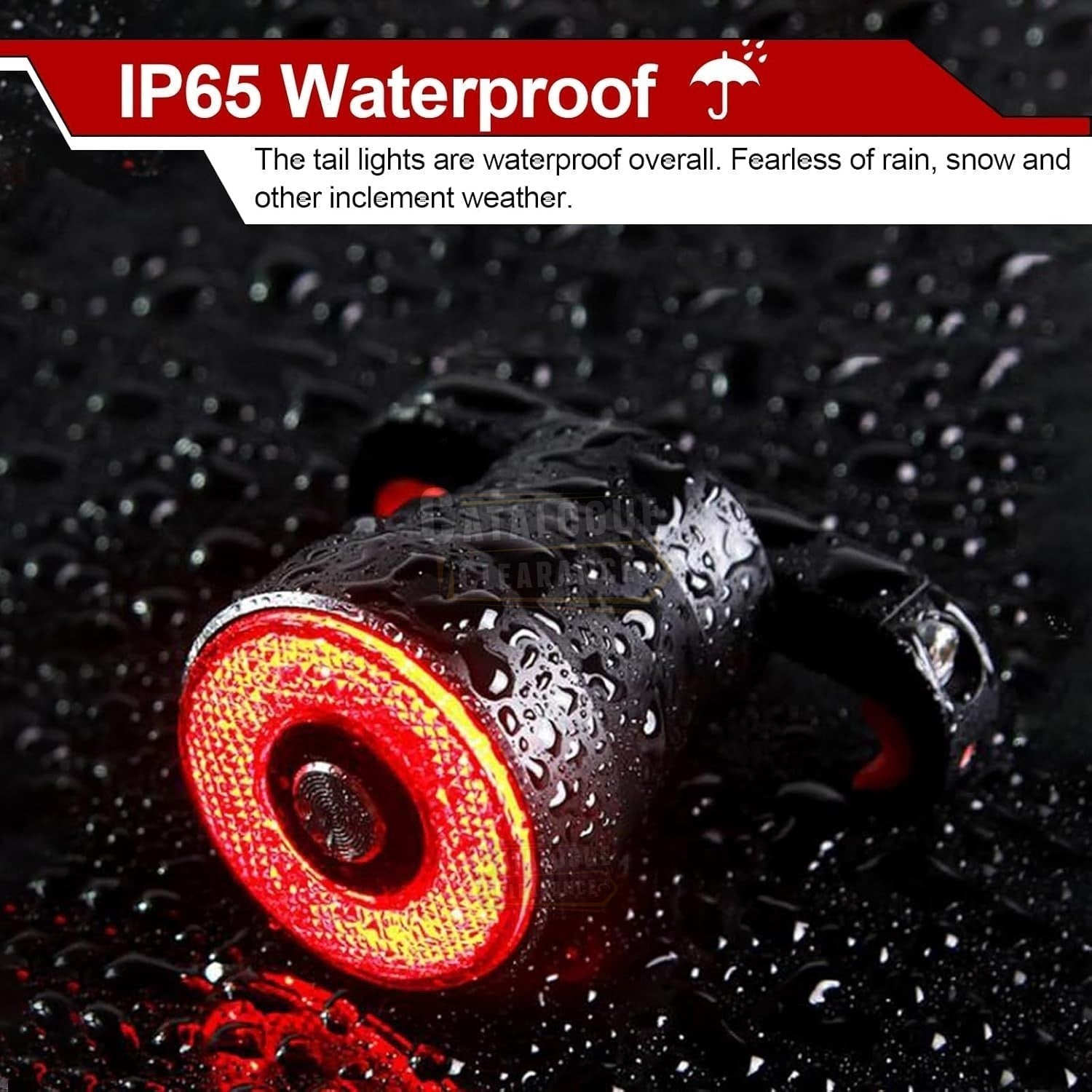 EBUYFIRE USB Rechargeable Smart Bike Tail Light with Brake Sensing, High-Intensity LED